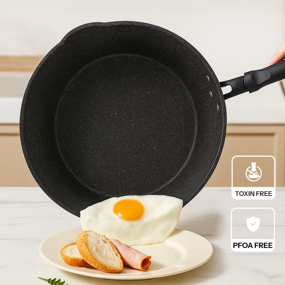 Non-Stick Saute Pan With Double Pour Spouts Image1