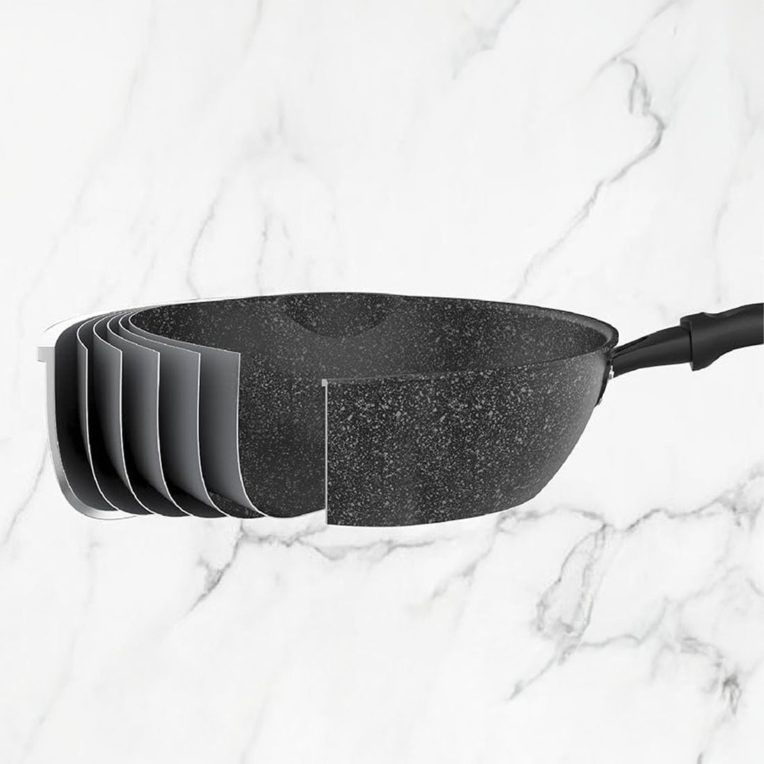 Non-Stick Saute Pan With Double Pour Spouts Image3
